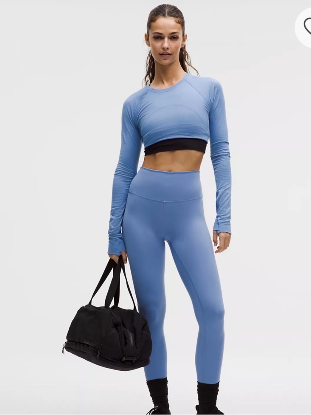 Wundertrain High-rise Tight 25” Size 8 Oasis Blue
